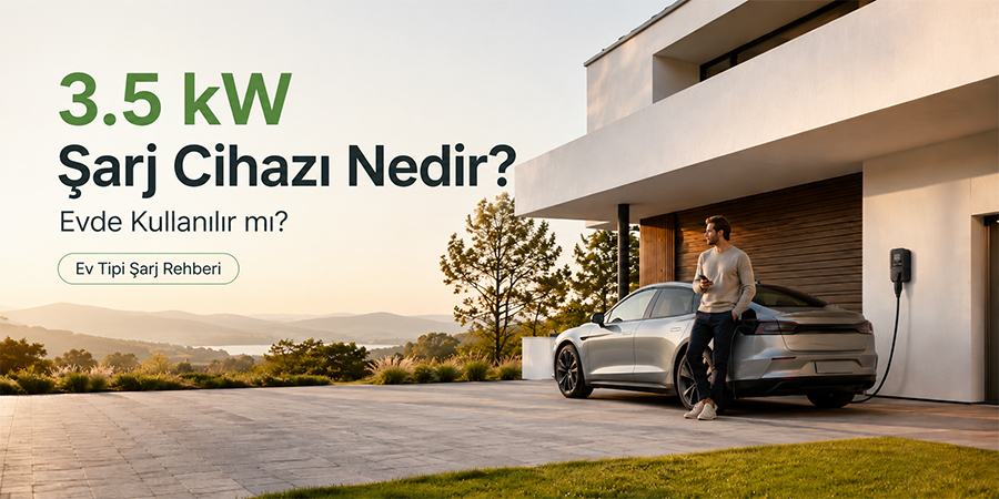 3.5 kW Elektrikli Araç Şarj Cihazı Rehberi: Evde Şarj, Amper ve Kullanım Alanları
