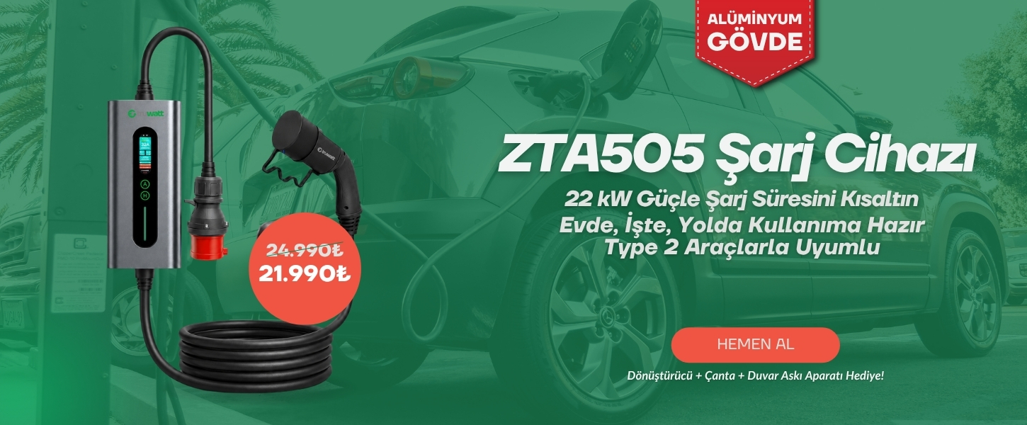 ZTA505 Elektrikli Araç Şarj Cihazı 22kw Görseli