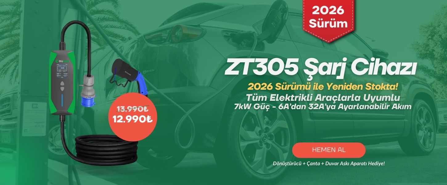 ZT305 Elektrikli Araç Şarj Cihazı 7kw Görseli