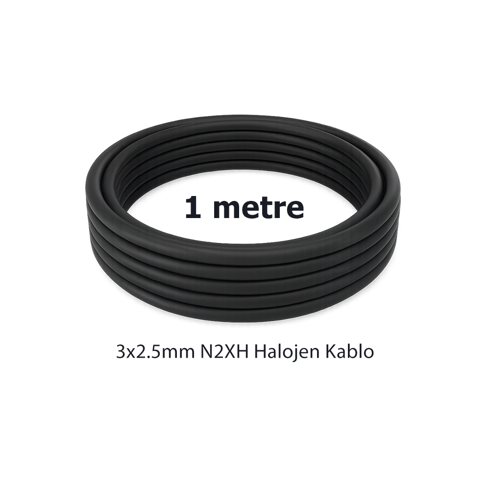 HES 3x2.5mm² N2XH halojensiz elektrik kablosu