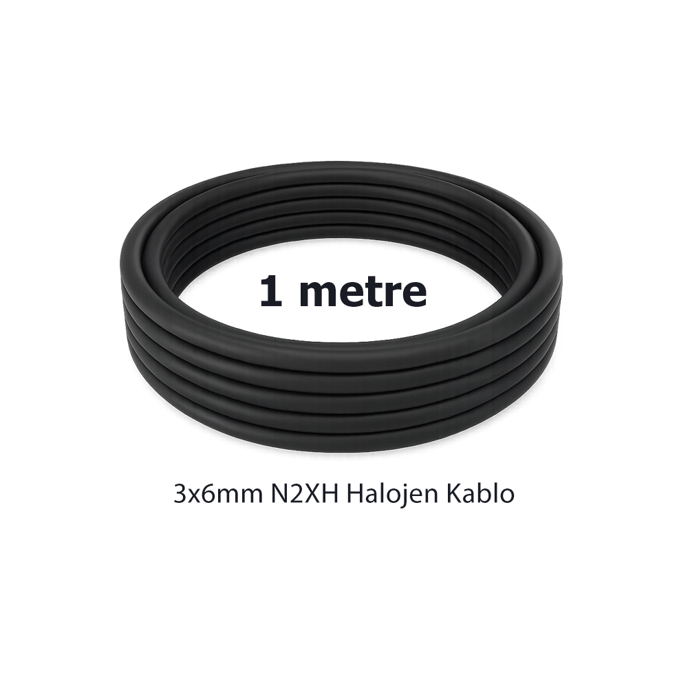 HES 3x6mm² N2XH halojensiz elektrik kablosu