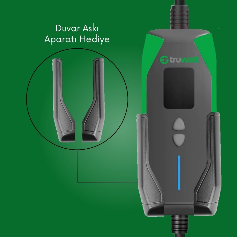 Truwatt ZT320 Taşınabilir Elektrikli Araç Şarj Cihazı 32A/7kW/220V (20 metre)