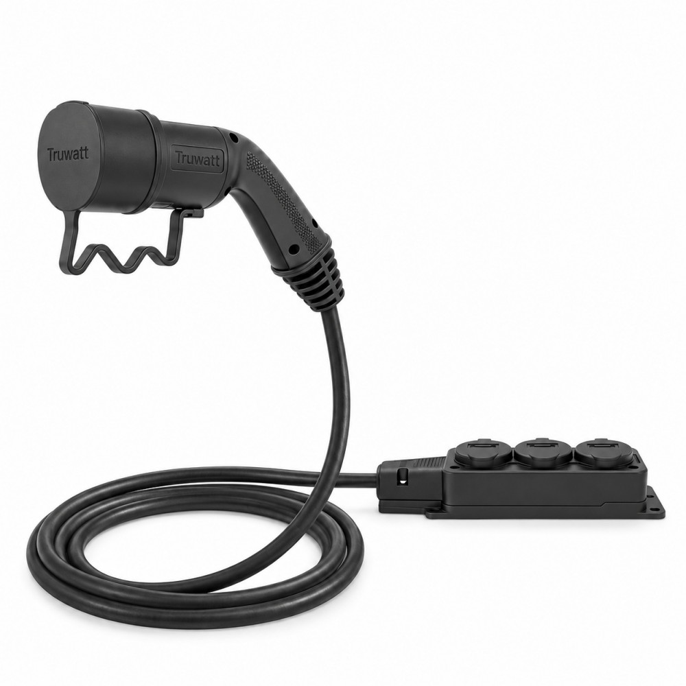 Truwatt ZTL100 3 Çıkışlı V2L Adaptör Truwatt ZTL100 Togg T10X ve T10F uyumlu 3 çıkışlı V2L adaptör