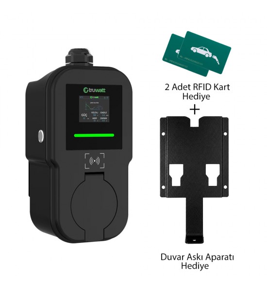 Truwatt ZTV501 22kW Taşınabilir Wallbox Elektrikli Araç Şarj Cihazı 32A/380V Truwatt ZTV501 22kW Taşınabilir Wallbox Elektrikli Araç Şarj Cihazı 32A/380V